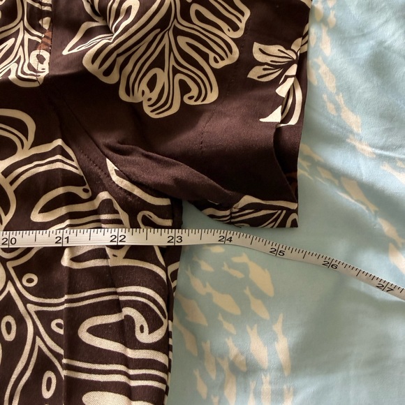 Fighting Eel Brown and Pink Floral Button Down dress - Picture 5 of 6